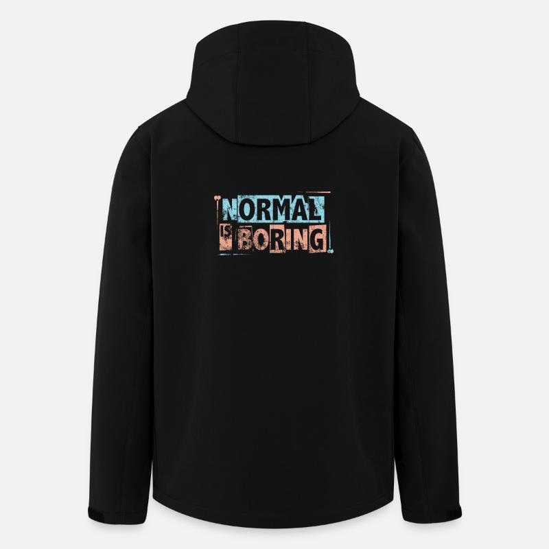 Normal ist langweilig - Autismus-Bewusstseins-Puzzleteile - Recycelte Männer Softshell-Jacke von Stanley/Stella - Schwarz