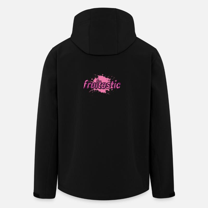 fruitastic claim fresh splash pink - Recycelte Männer Softshell-Jacke von Stanley/Stella - Schwarz