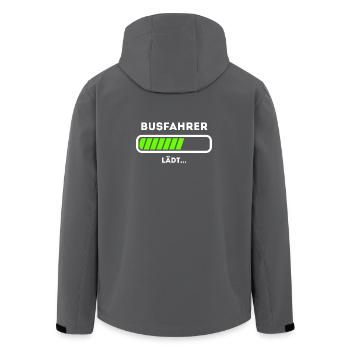 Busfahrer Ladebalken Busfahren Ausbildung - Recycelte Männer Softshell-Jacke von Stanley/Stella - Anthrazit - Hinten - AI Model Male 185 light (185cm)