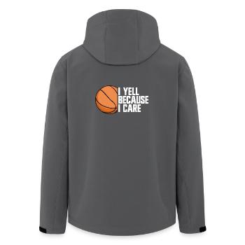 Basketball Parent Basketball - Men’s Recycled Softshell Jacket by Stanley/Stella - black - Back - AI Model Male 185 light (185cm)