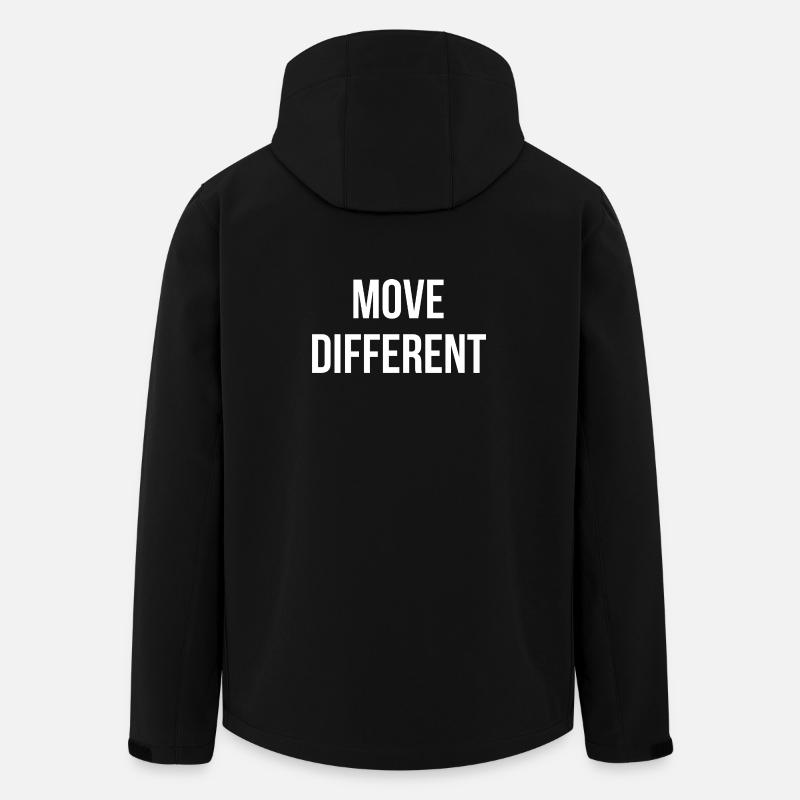 MOVE DIFFERENT. | Greyline Official - Men’s Recycled Softshell Jacket by Stanley/Stella - black
