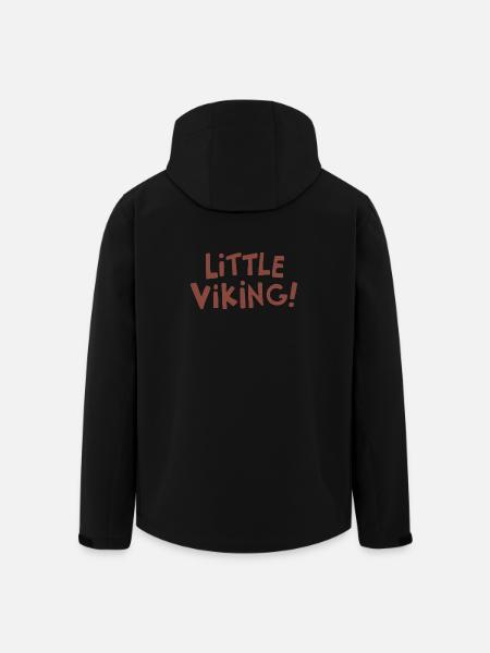 Little Viking Handwritten Logo - Men’s Recycled Softshell Jacket by Stanley/Stella - black
