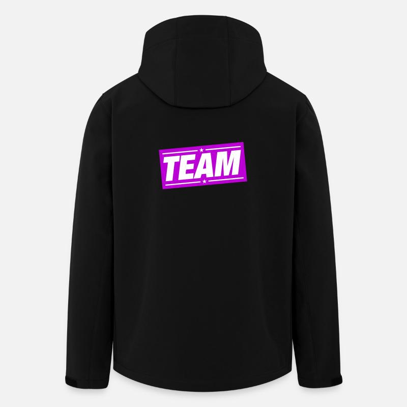 Team Design - Recycelte Männer Softshell-Jacke von Stanley/Stella - Schwarz