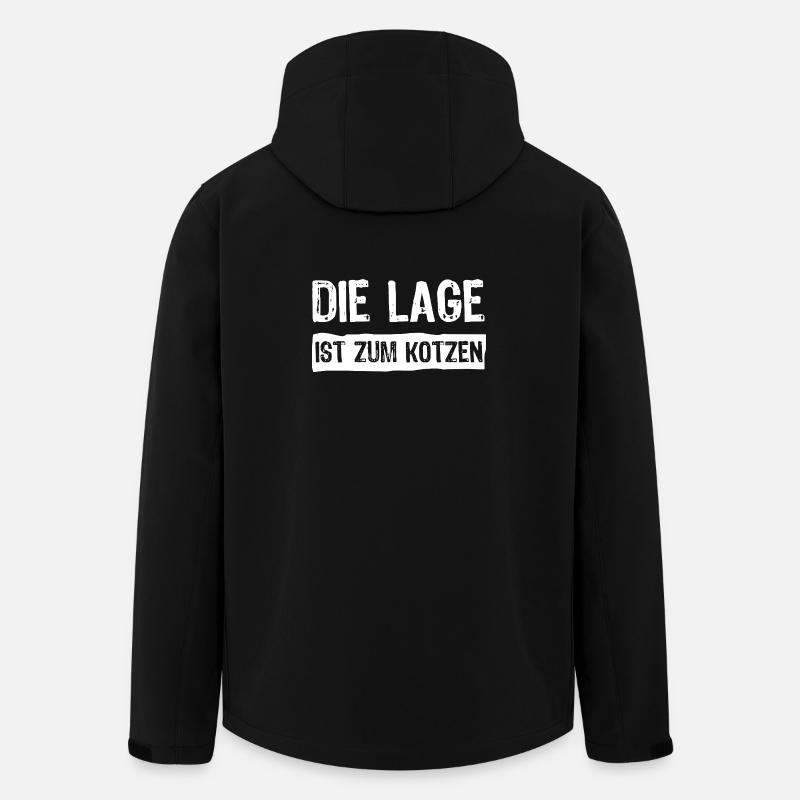 L’emplacement est nul - Veste softshell homme en polyester recyclé Stanley/Stella - noir