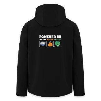 Propulsé par Rice Chicken Broccoli - Veste softshell homme en polyester recyclé Stanley/Stella - noir - Dos - AI Model Male 185 light (185cm)