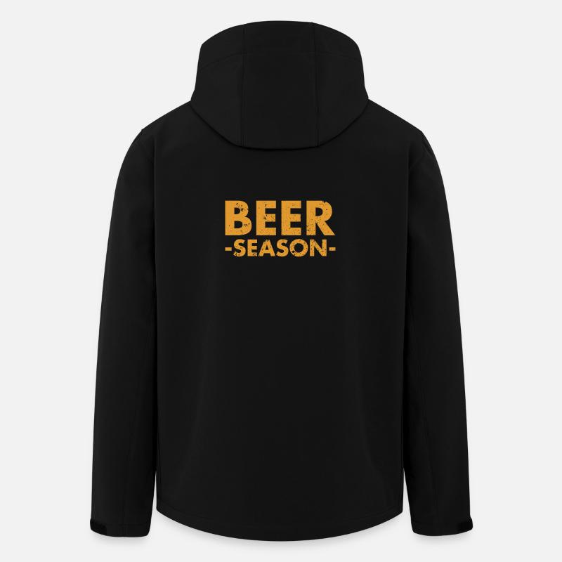 Beer Season - Bier Saison - Recycelte Männer Softshell-Jacke von Stanley/Stella - Schwarz