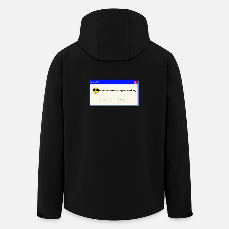Emotion.exe Error – Dark Glitch Streetwear - Recycelte Männer Softshell-Jacke von Stanley/Stella - Schwarz