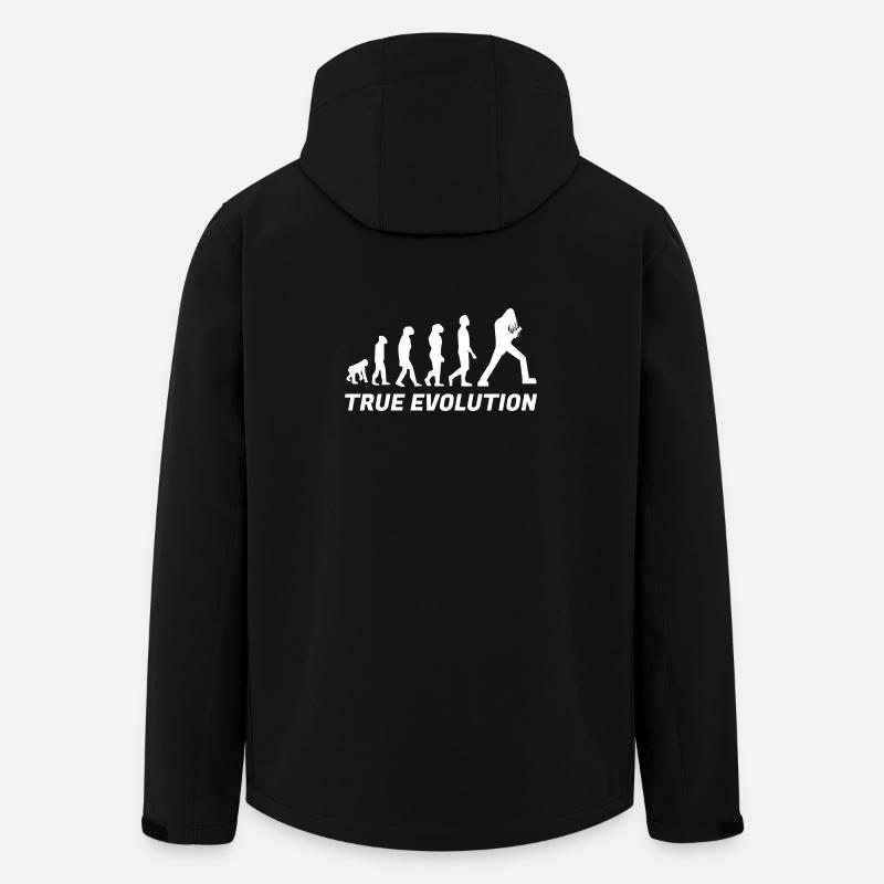 True Evolution Metal – Weiß - Recycelte Männer Softshell-Jacke von Stanley/Stella - Schwarz