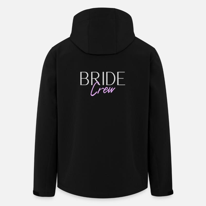 Bride Crew - Recycelte Männer Softshell-Jacke von Stanley/Stella - Schwarz