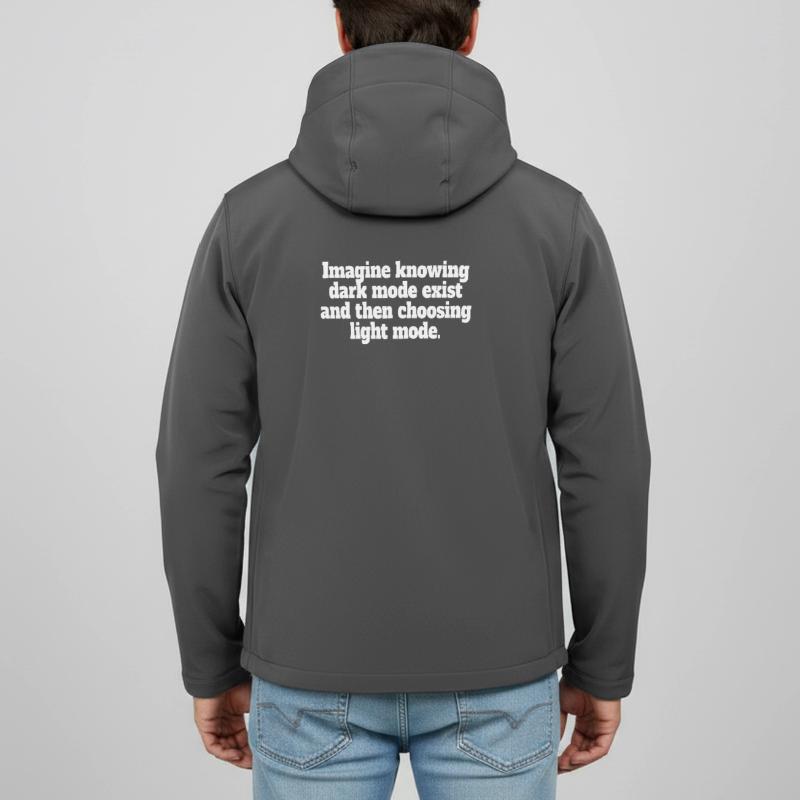 Le mode sombre existe Programmeur IT Nerd Coder Office Veste softshell homme en polyester recyclé Stanley/Stella