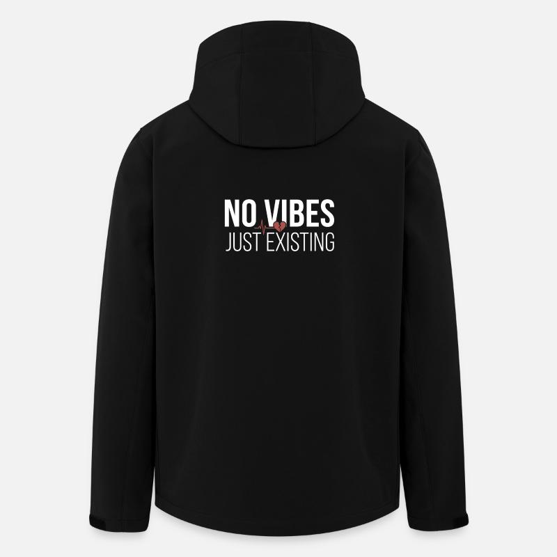 No Vibes - Men’s Recycled Softshell Jacket by Stanley/Stella - black