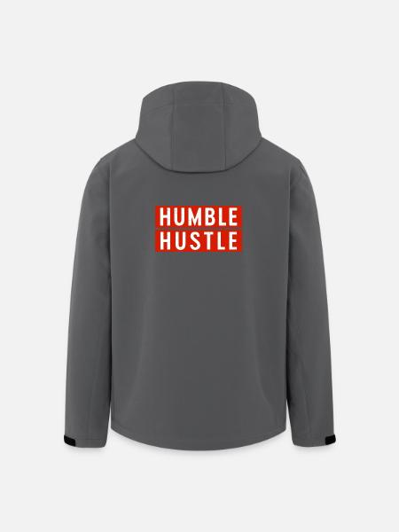 Humble Hustle Entrepreneur Businessman Businesswom - Men’s Recycled Softshell Jacket by Stanley/Stella - black