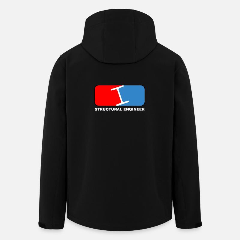 Structural Engineer League White Text - Veste softshell homme en polyester recyclé Stanley/Stella - noir