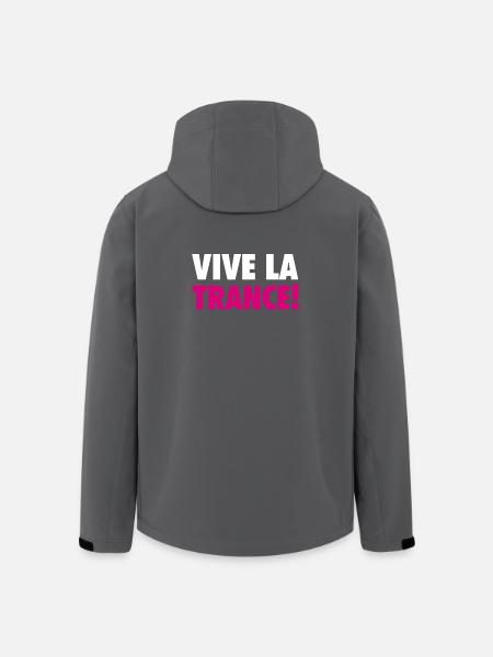 Vive La Trance! (pink) - Men’s Recycled Softshell Jacket by Stanley/Stella - black