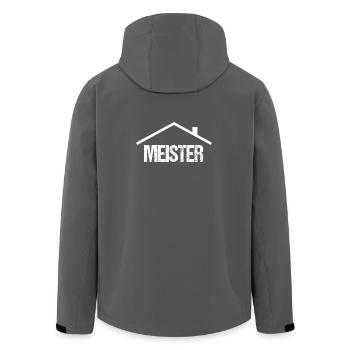 Hausmeister facility manager Hauswart - Recycelte Männer Softshell-Jacke von Stanley/Stella - Anthrazit - Hinten - AI Model Male 185 light (185cm)