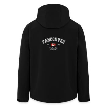 Vancouver Canada - Veste softshell homme en polyester recyclé Stanley/Stella - noir - Dos - AI Model Male 185 light (185cm)