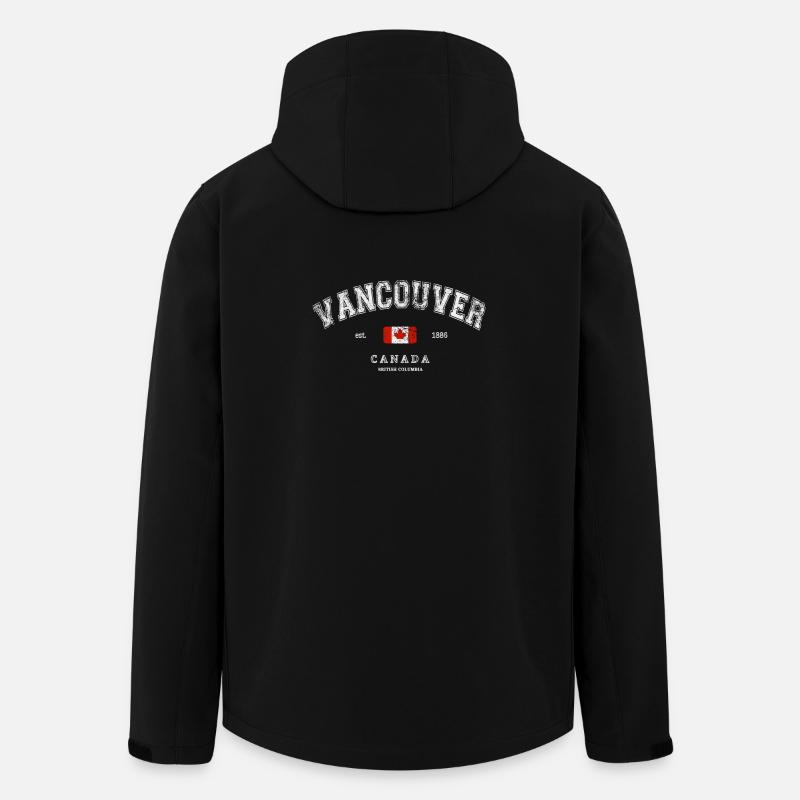 Vancouver Canada - Veste softshell homme en polyester recyclé Stanley/Stella - noir