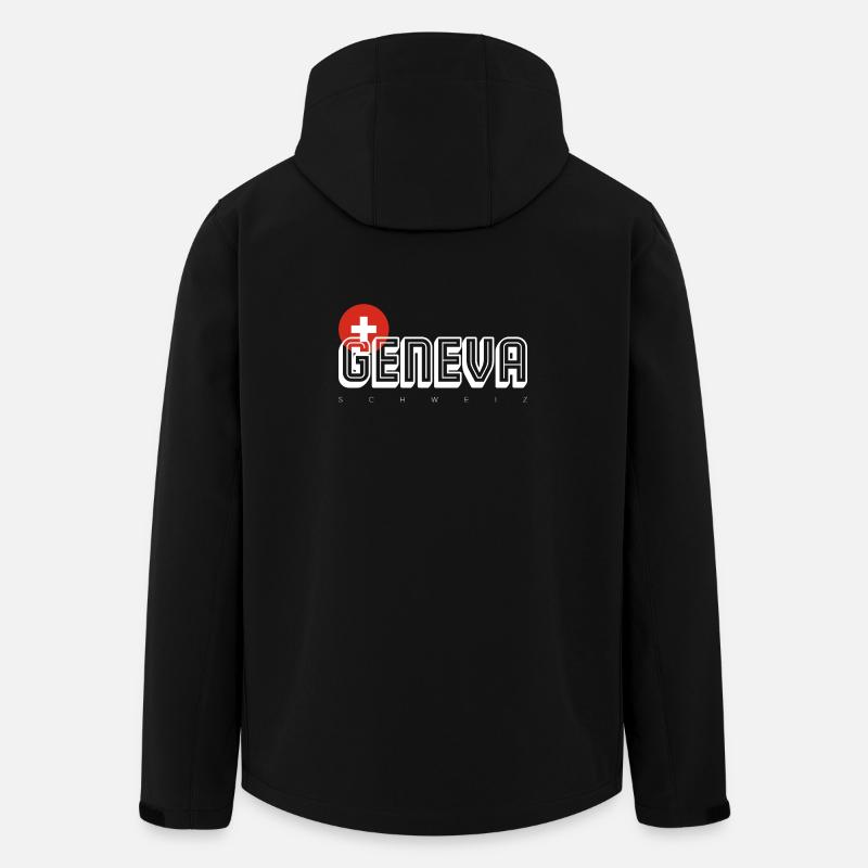 Genf - Recycelte Männer Softshell-Jacke von Stanley/Stella - Schwarz