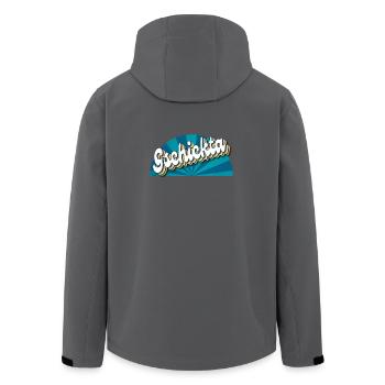 Gschicka - skillful, talented man - Men’s Recycled Softshell Jacket by Stanley/Stella - black - Back - AI Model Male 185 light (185cm)