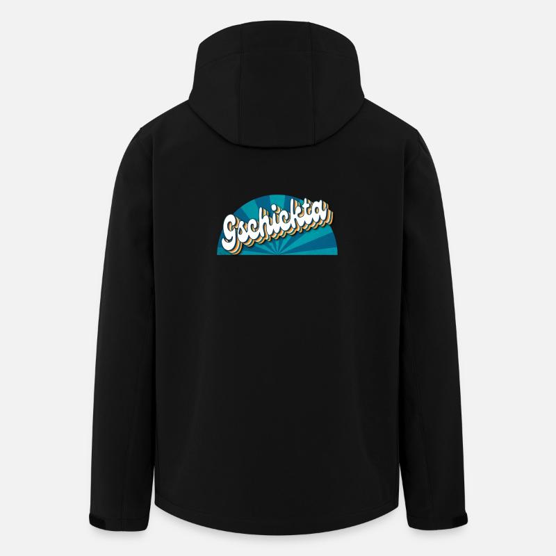 Gschicka - skillful, talented man - Men’s Recycled Softshell Jacket by Stanley/Stella - black
