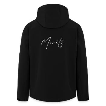 T-shirt Nom Moritz cadeau pour hommes - Veste softshell homme en polyester recyclé Stanley/Stella - noir - Dos - AI Model Male 185 light (185cm)