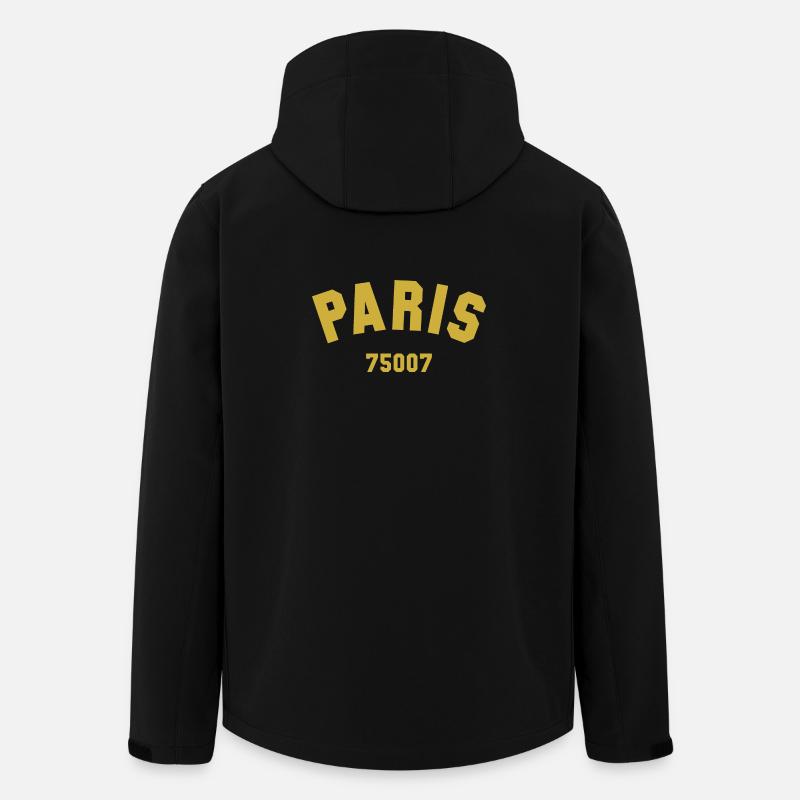 PARIS Arrondissement - Men’s Recycled Softshell Jacket by Stanley/Stella - black