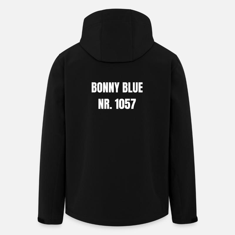 Bonny Blue No 1057 Design - Veste softshell homme en polyester recyclé Stanley/Stella - noir