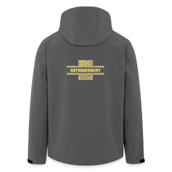Économiste d’entreprise en tant que profession - Veste softshell homme en polyester recyclé Stanley/Stella - noir - Dos - AI Model Male 185 light (185cm)