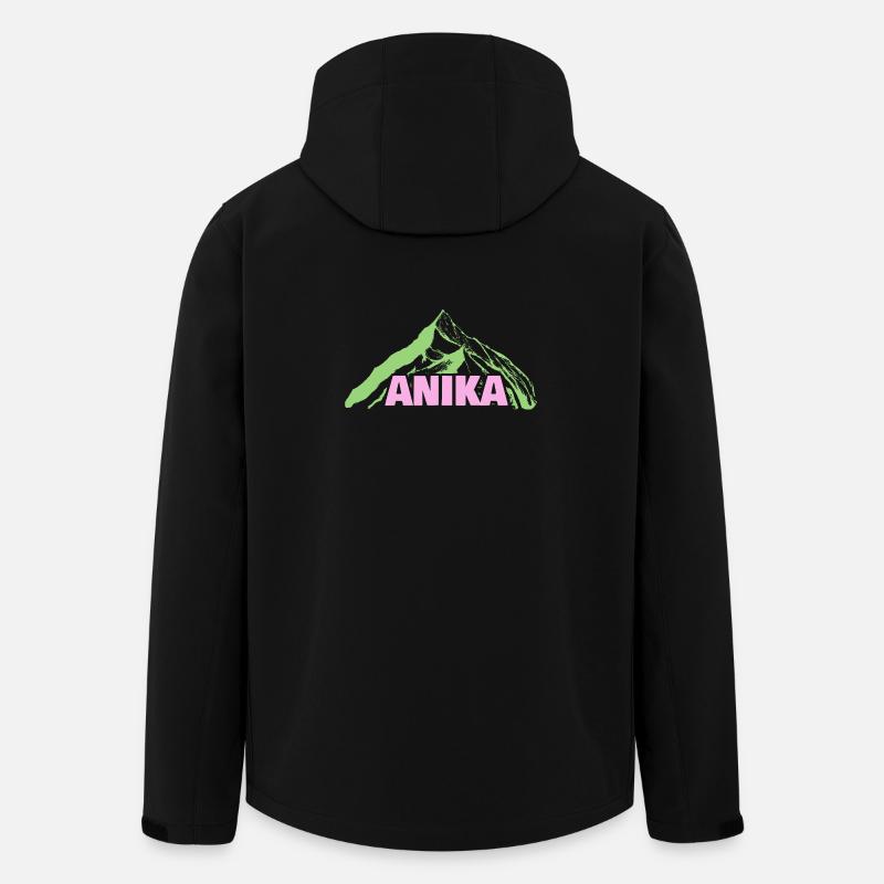 Anika - Veste softshell homme en polyester recyclé Stanley/Stella - noir