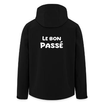 nostalgie passé - Veste softshell homme en polyester recyclé Stanley/Stella - noir - Dos - AI Model Male 185 light (185cm)