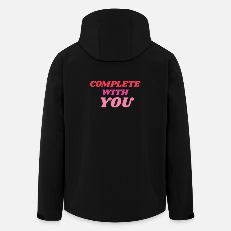 Déclaration romantique complète avec vous - Veste softshell homme en polyester recyclé Stanley/Stella - noir