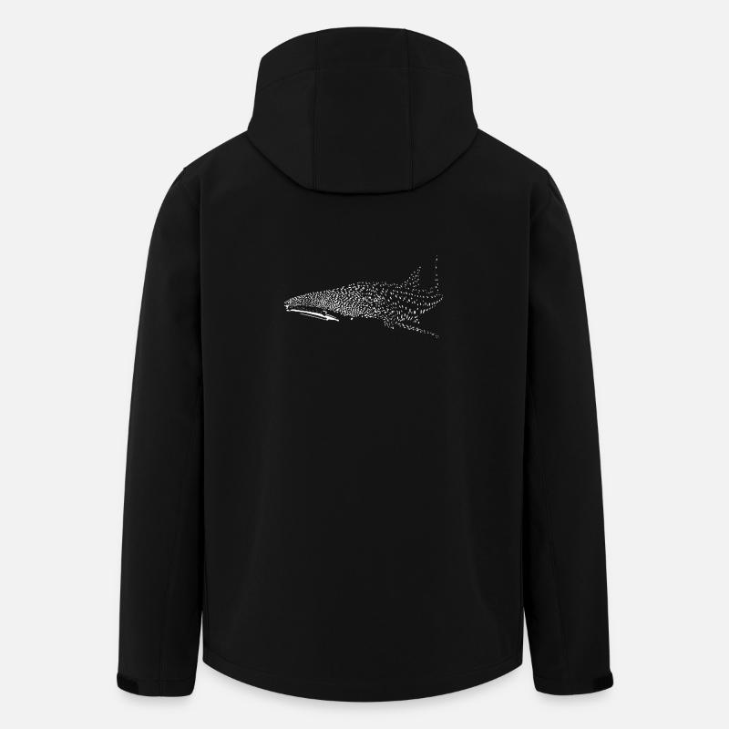 Whale shark - Men’s Recycled Softshell Jacket by Stanley/Stella - black