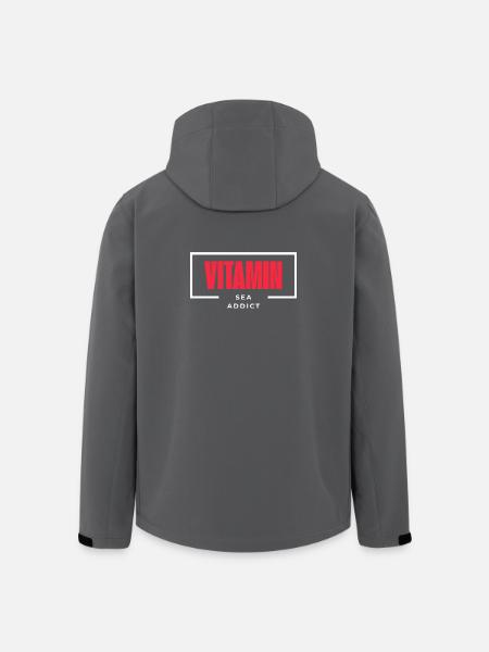 Vitamin Sea Addict Shirt - Men’s Recycled Softshell Jacket by Stanley/Stella - black