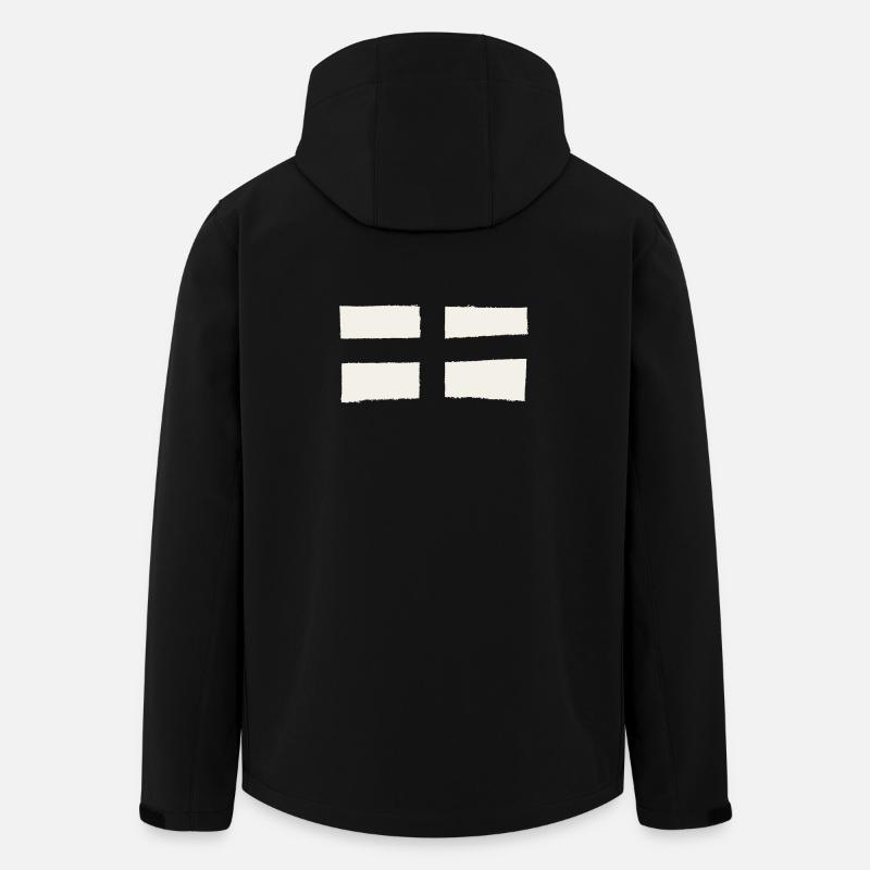 England Fahne - Roter Hintergrund - Recycelte Männer Softshell-Jacke von Stanley/Stella - Schwarz