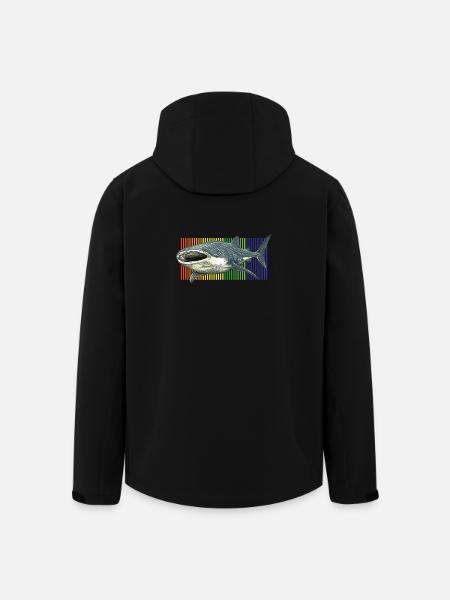 Walhai-Rhincodon-Typus - Recycelte Männer Softshell-Jacke von Stanley/Stella - Schwarz
