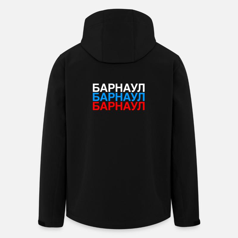 BARNAUL Russia Flag - Men’s Recycled Softshell Jacket by Stanley/Stella - black