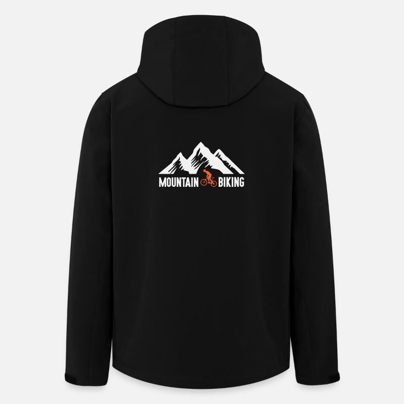 Mountainbiken - Recycelte Männer Softshell-Jacke von Stanley/Stella - Schwarz