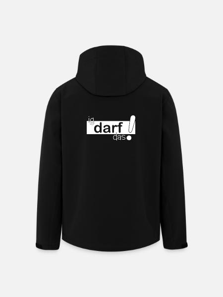 ig darf das! - Recycelte Männer Softshell-Jacke von Stanley/Stella - Schwarz