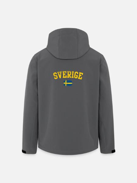 Sverige-Bogen-Flaggenemblem - Recycelte Männer Softshell-Jacke von Stanley/Stella - Schwarz