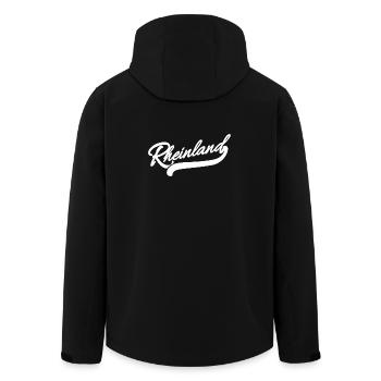 Rhénanie rétro - Veste softshell homme en polyester recyclé Stanley/Stella - noir - Dos - AI Model Male 185 light (185cm)