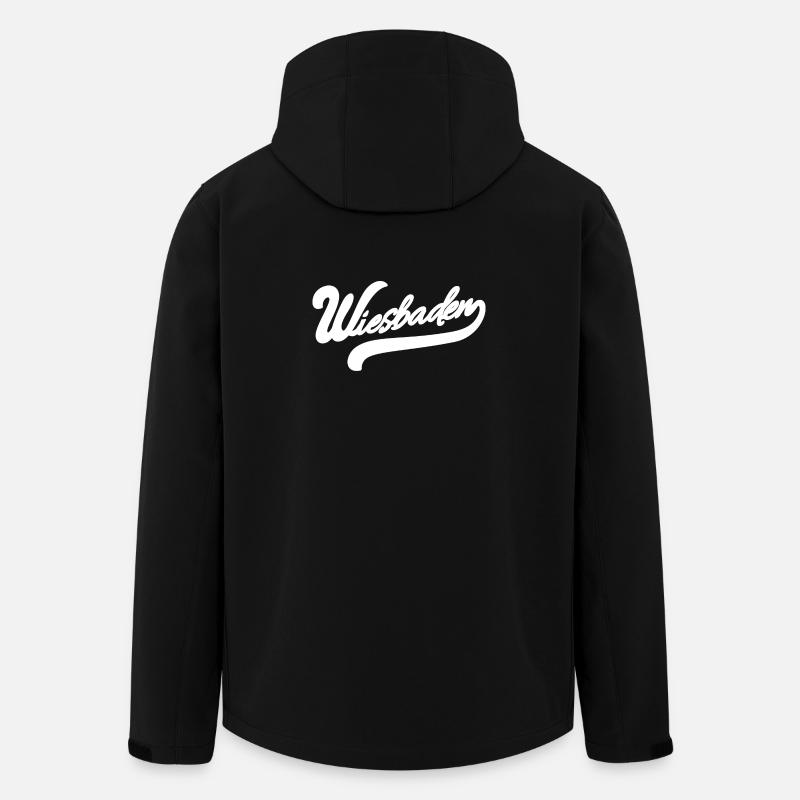 Wiesbaden Rétro - Veste softshell homme en polyester recyclé Stanley/Stella - noir