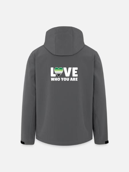 Love who you are - Men’s Recycled Softshell Jacket by Stanley/Stella - black