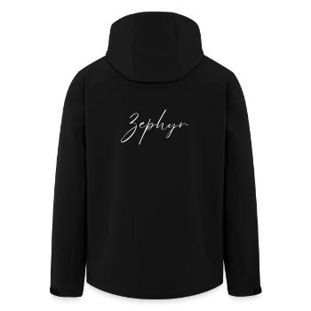 Zephyr Name T-Shirt Geschenk Für Männer - Recycelte Männer Softshell-Jacke von Stanley/Stella - Schwarz - Hinten - AI Model Male 185 light (185cm)