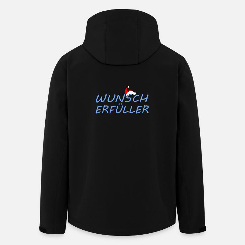 WUNSCHERFÜLLER - Recycelte Männer Softshell-Jacke von Stanley/Stella - Schwarz