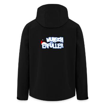 WUNSCHERFÜLLER - Recycelte Männer Softshell-Jacke von Stanley/Stella - Schwarz - Hinten - AI Model Male 185 light (185cm)