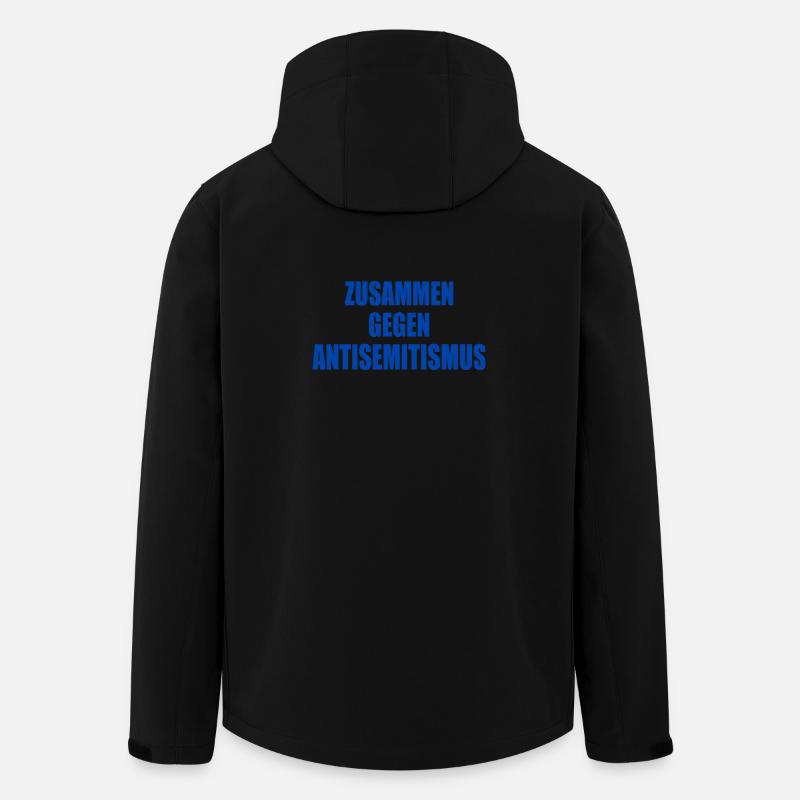 zusammen gegen antisemitismus - Recycelte Männer Softshell-Jacke von Stanley/Stella - Schwarz
