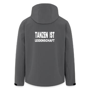 Dance - Men’s Recycled Softshell Jacket by Stanley/Stella - anthracite - Back - AI Model Male 185 light (185cm)