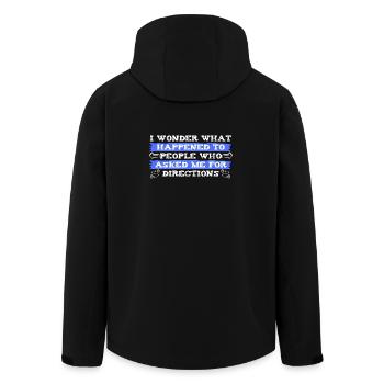 Riddle : Où allaient les enquêteurs pour trouver des indications - drôle - Veste softshell homme en polyester recyclé Stanley/Stella - noir - Dos - AI Model Male 185 light (185cm)