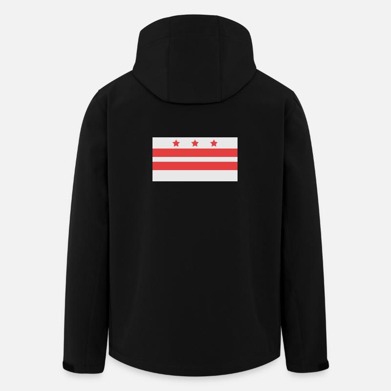 Washington-Flagge - Recycelte Männer Softshell-Jacke von Stanley/Stella - Schwarz