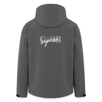 Choir Soprano - Men’s Recycled Softshell Jacket by Stanley/Stella - anthracite - Back - AI Model Male 185 light (185cm)